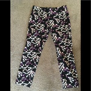 Floral Banana Republic Sloane pants